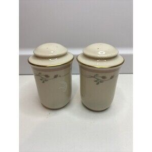 Used Lenox Rose Manor Pink Salt & Pepper